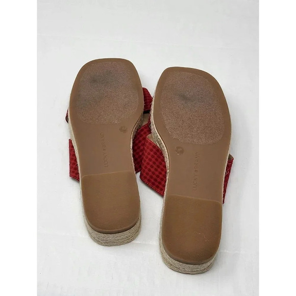 Lucky Brand Gayte Women's red Sandal size 8 - Picture 5 of 7
